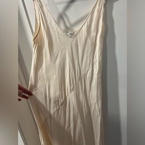 Babaton nude pink midi slip dress size L